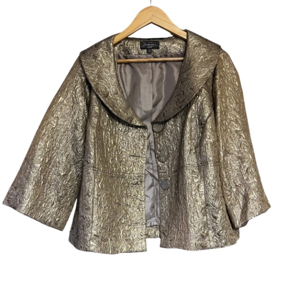 Elementz Gold Brocade Women's Jacket